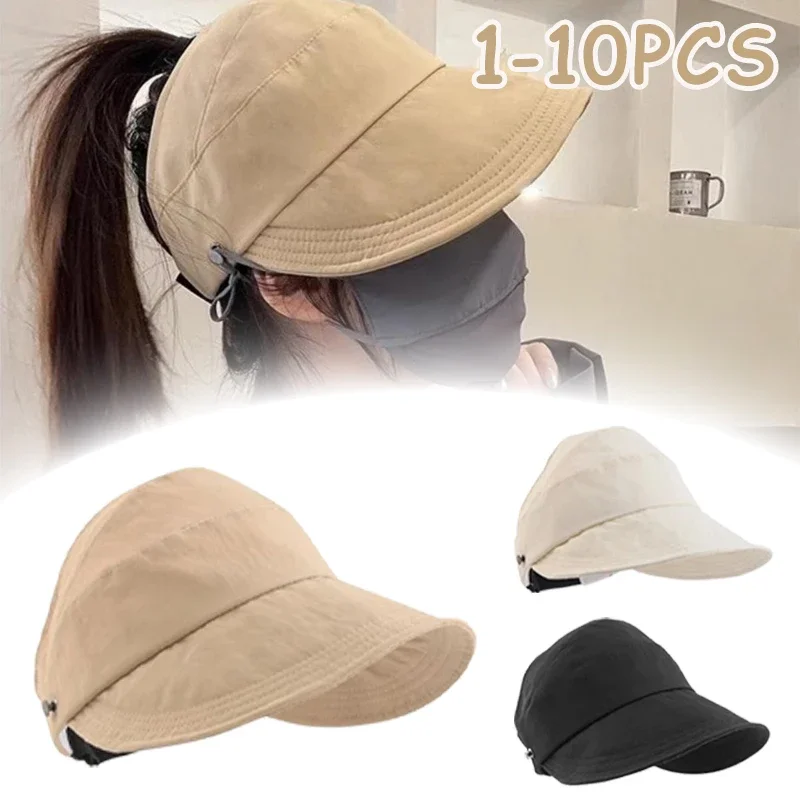 1-10PCS Sunscreen Hat Women's Summer UV Protection Sun Hat Face Cover Can Be Tied Ponytail Breathable New Large Brim Cap
1-10PCS Sunscreen Hat Women's Summer UV Protection Sun Hat Face Cover Can Be Tied Ponytail Breathable New Large Brim Cap