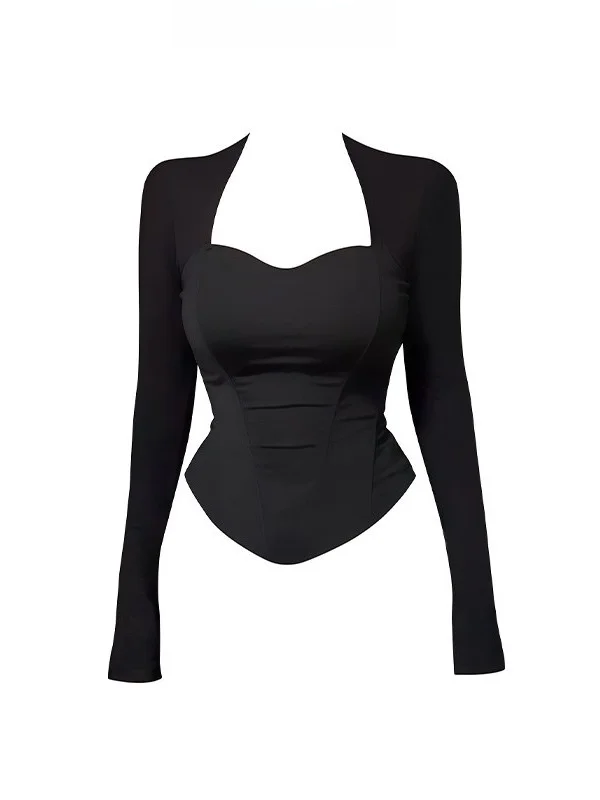 Bla Fibone Long Sve Slim Fit T-irt Women's Autumn Design Spicy Girl Top Breathable Skin-friendly Daily Wear
Bla Fibone Long Sve Slim Fit T-irt Women's Autumn Design Spicy Girl Top Breathable Skin-friendly Daily Wear