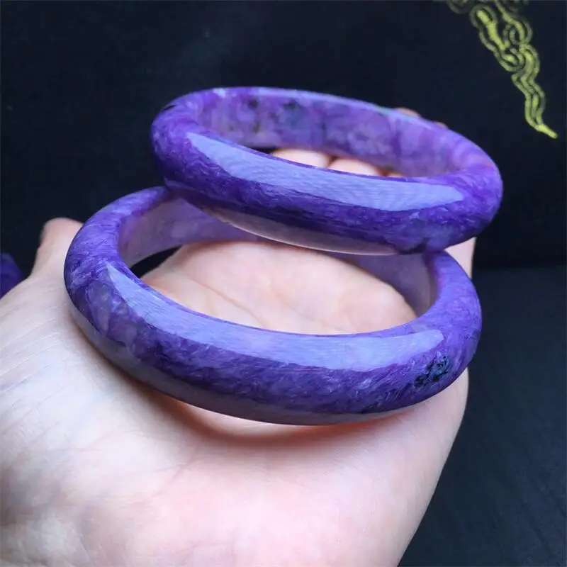 Natural Charoite Bangle Charms Handmade Fortune Energy Bangle Mineral Woman Amulet Jewelry Gift 55-59mm
Natural Charoite Bangle Charms Handmade Fortune Energy Bangle Mineral Woman Amulet Jewelry Gift 55-59mm