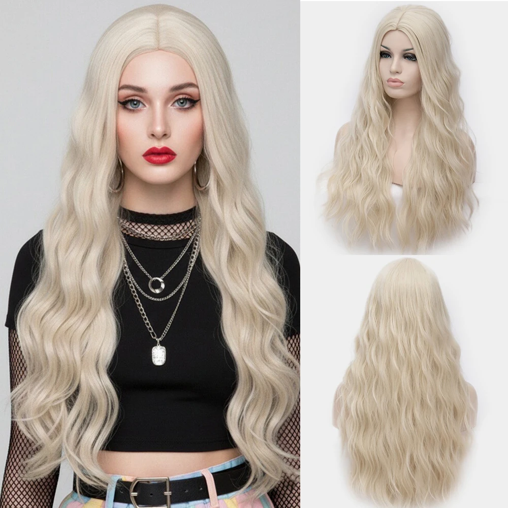 Длинный кудрявый синтетический светлый парик с челкой - идеально подходит для образа Лолиты и косплея, аниме-вечеринок, искусственные волосы
Длинный кудрявый синтетический светлый парик с челкой - идеально подходит для образа Лолиты и косплея, аниме-вечеринок, искусственные волосы