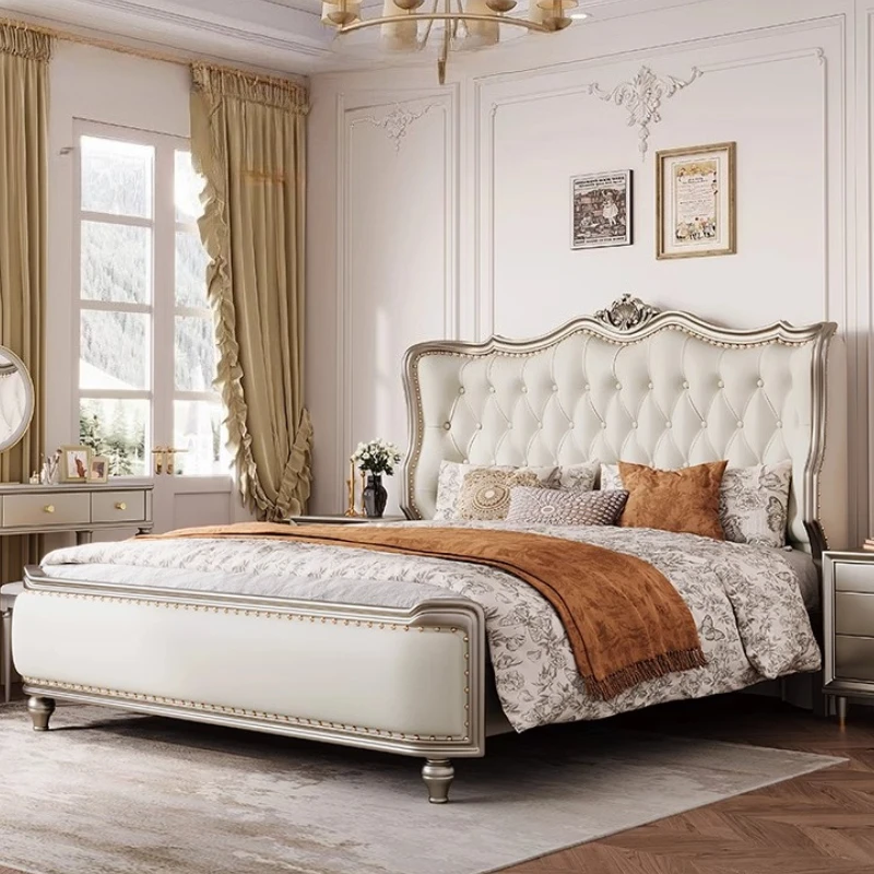 //+Leather American Bed Solid Wood Wedding Modern Light Luxury Design Trendy Princess Bed Sleeping Unique Beliche Salon Furnitur
//+Leather American Bed Solid Wood Wedding Modern Light Luxury Design Trendy Princess Bed Sleeping Unique Beliche Salon Furnitur