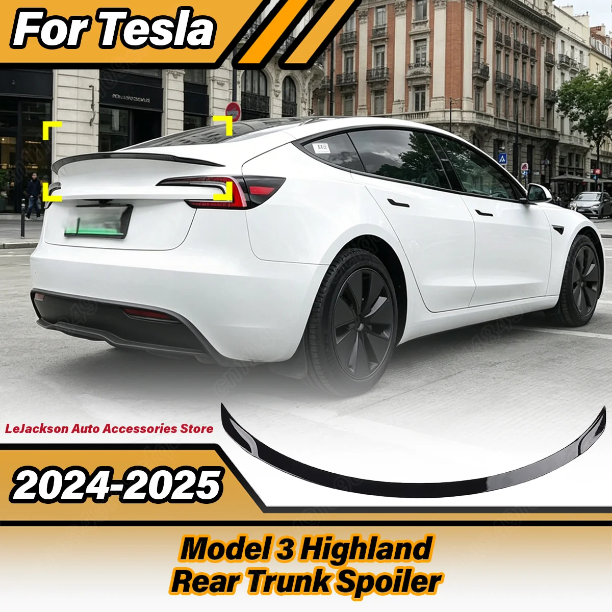 For Tesla Model 3 Highland 2024 2025 Automobile Rear Trunk Spoiler Car Rear Wing Splitter ABS Body Decorate Modification Kit
For Tesla Model 3 Highland 2024 2025 Automobile Rear Trunk Spoiler Car Rear Wing Splitter ABS Body Decorate Modification Kit