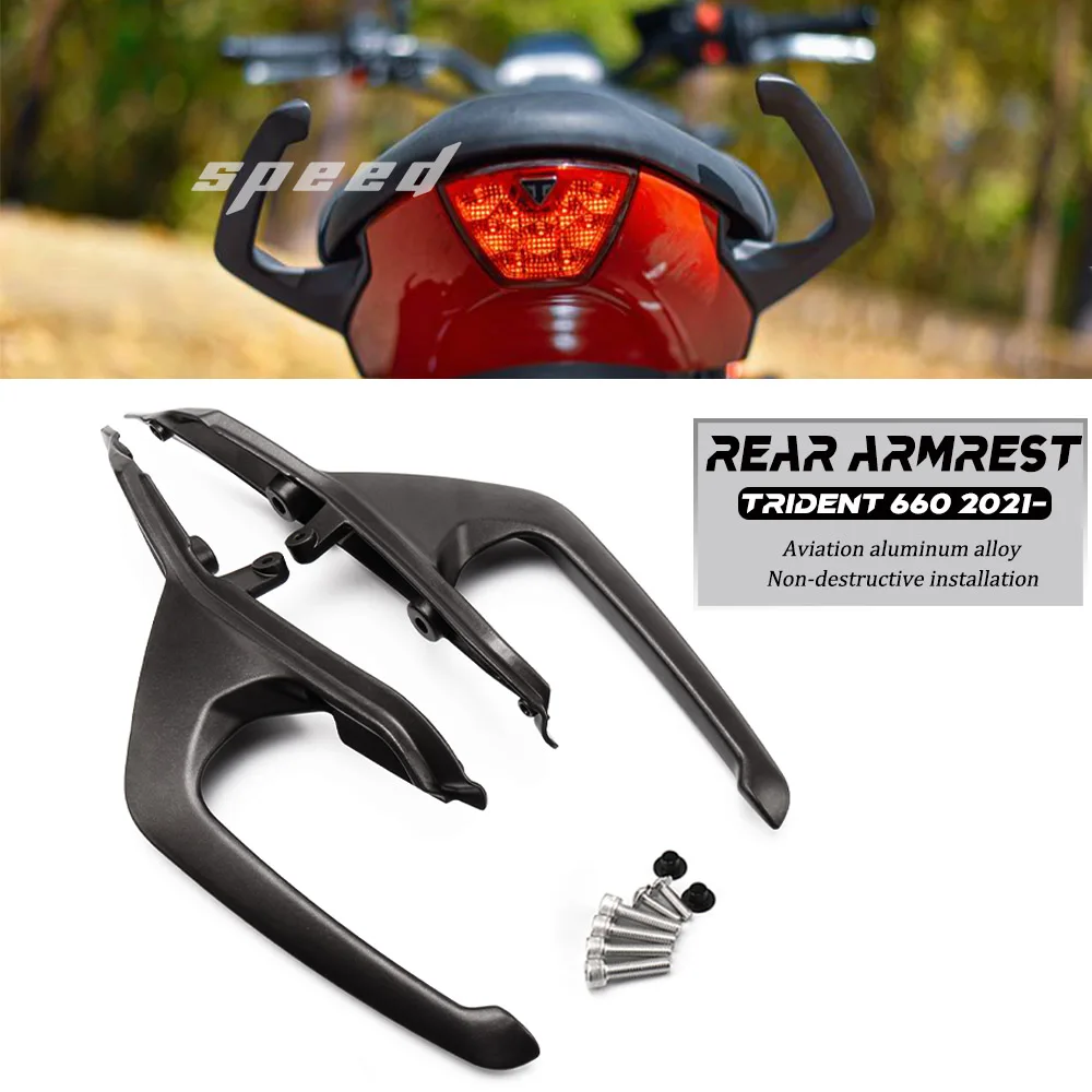 New Motorcycle Aluminum Rear Grab Bars Seat Pillion Passenger Handle Armrest For Trident660 Trident TRIDENT 660 2021 2022 2023
New Motorcycle Aluminum Rear Grab Bars Seat Pillion Passenger Handle Armrest For Trident660 Trident TRIDENT 660 2021 2022 2023