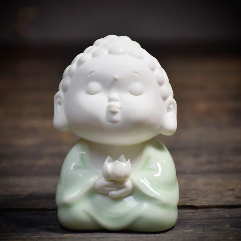CZ Handmade Green Glaze Ping An Buddha Ceramic Small Tathagata Buddha Ornament Character God Statue White Porcelain Handmade
CZ Handmade Green Glaze Ping An Buddha Ceramic Small Tathagata Buddha Ornament Character God Statue White Porcelain Handmade