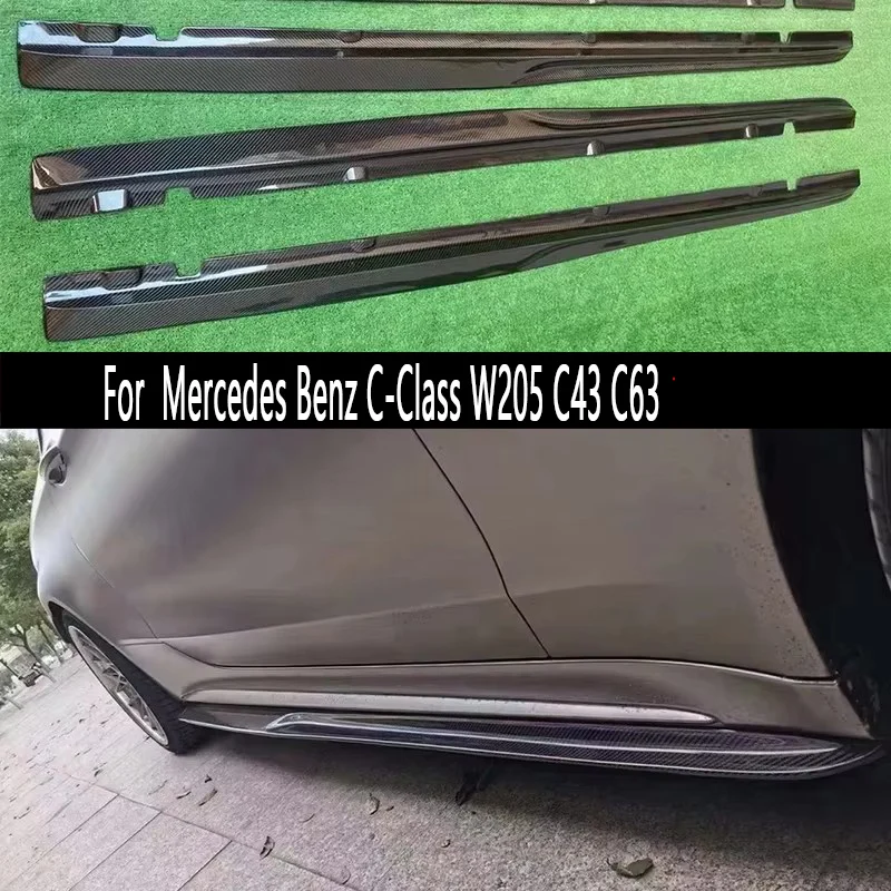 For Mercedes Benz C-Class W205 C43 C63 Carbon Fiber Side Skirt Side bumper Splitters Side skirts Cupwings Apron Side panel
For Mercedes Benz C-Class W205 C43 C63 Carbon Fiber Side Skirt Side bumper Splitters Side skirts Cupwings Apron Side panel
