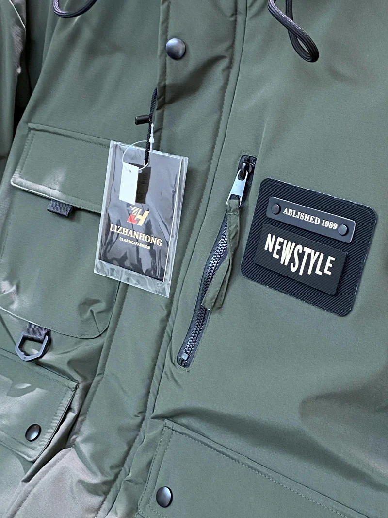 Thiened Winter Parka Cotton Jaet for Men Outdoor Casual Warmth beyond 20 Deees Polyester Fiber Zipper Decoration
Thiened Winter Parka Cotton Jaet for Men Outdoor Casual Warmth beyond 20 Deees Polyester Fiber Zipper Decoration