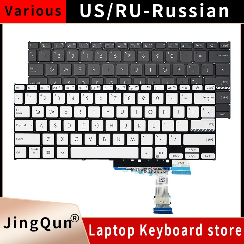 US/RU Laptop Keyboard For ASUS VivoBook 14 14Pro X1402/Z/ZA X1403/Z/ZA M1402 D1402 F1402 M1403/Z ADOL14Z X1403V X1403VA
US/RU Laptop Keyboard For ASUS VivoBook 14 14Pro X1402/Z/ZA X1403/Z/ZA M1402 D1402 F1402 M1403/Z ADOL14Z X1403V X1403VA