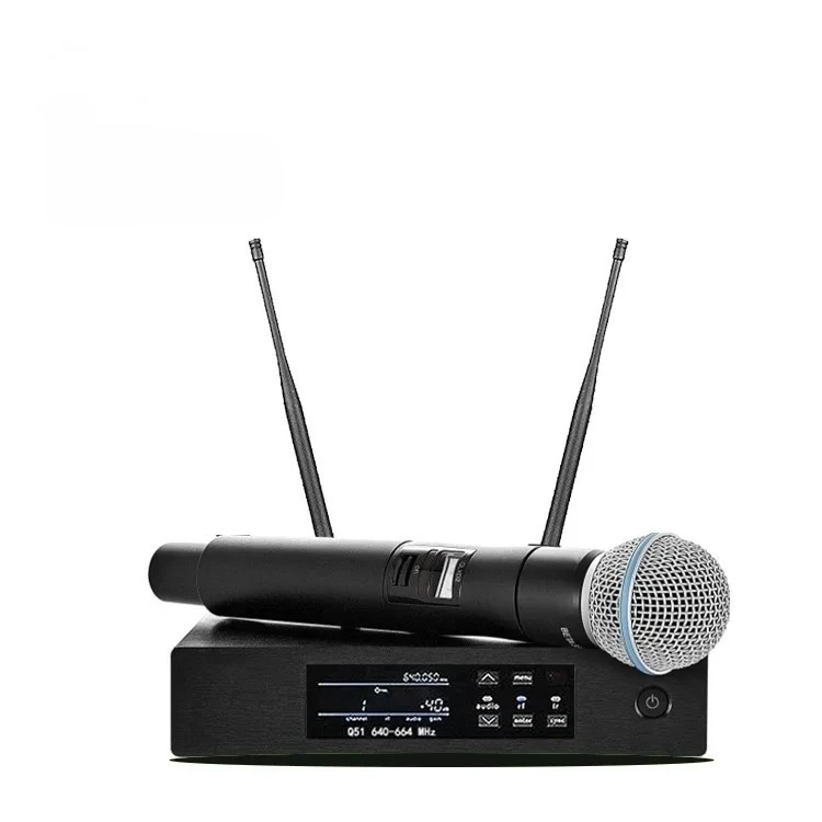 Uhf Wireless Handheld Karaoke Mic System Cardioid Dynamic Vocal Metal Microphone for Stage Performance
Uhf Wireless Handheld Karaoke Mic System Cardioid Dynamic Vocal Metal Microphone for Stage Performance