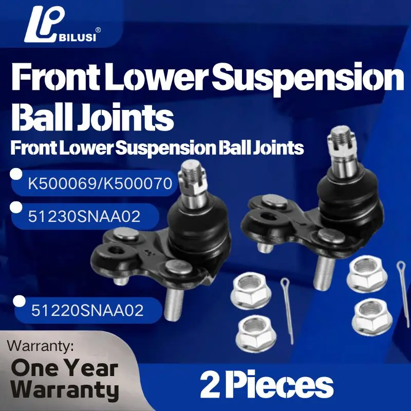 Bilusi 2 pcs Left and Right Front Lower Suspension Ball Joints for Honda Civic 2006-2011 51230SNAA02 51220SNAA02 K500069K500070
Bilusi 2 pcs Left and Right Front Lower Suspension Ball Joints for Honda Civic 2006-2011 51230SNAA02 51220SNAA02 K500069K500070