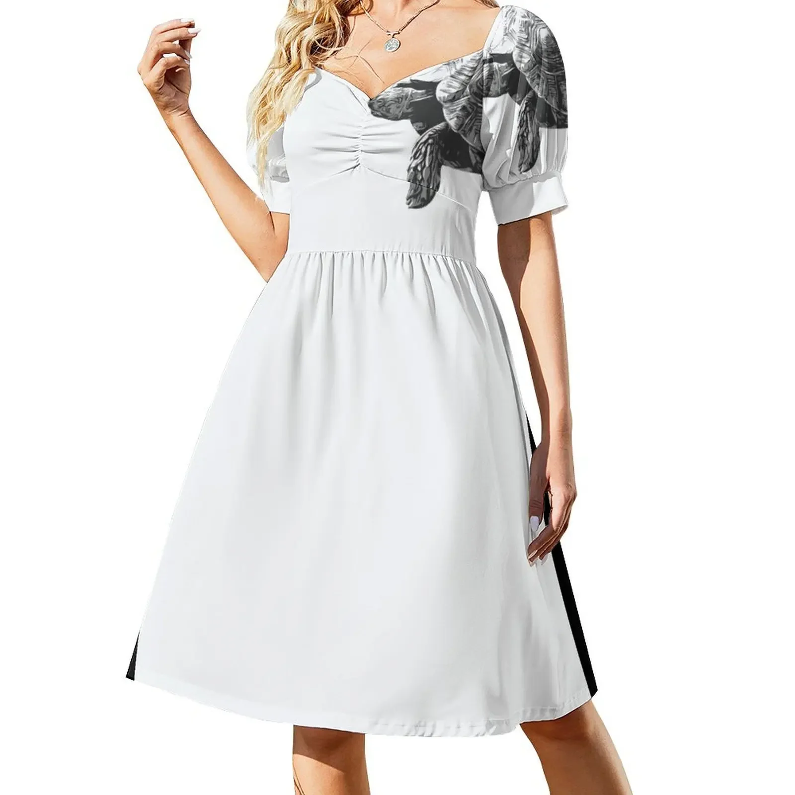Tortoise, Sulcata Tortoise Short-Sleeved Dress Women's summer dresses cute dress Dress
Tortoise, Sulcata Tortoise Short-Sleeved Dress Women's summer dresses cute dress Dress