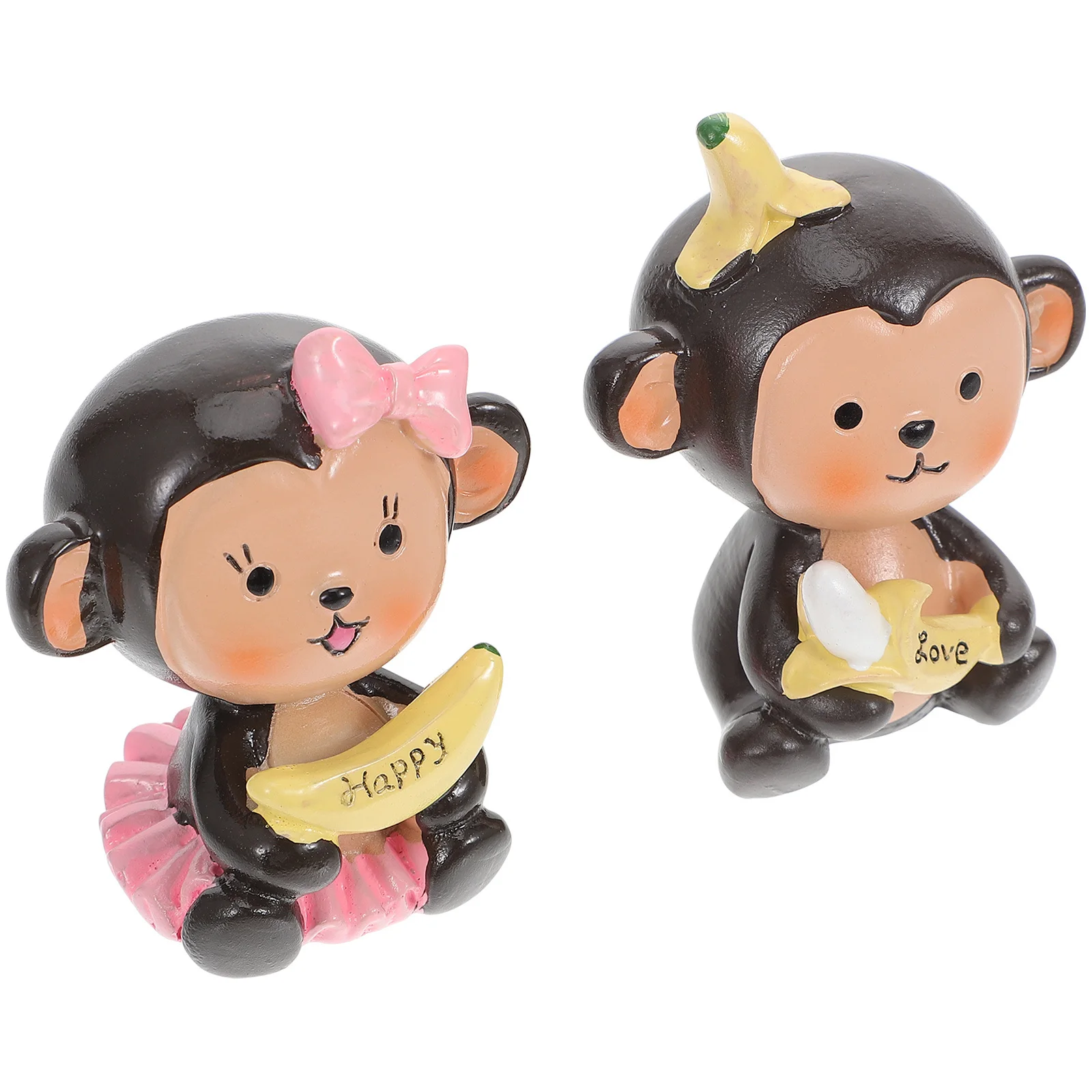 2Pcs Couple Monkey Adornments Resin Artware Decorative Garden Ornaments for Home Plant Cake Party Valentine's Day Gift 
2Pcs Couple Monkey Adornments Resin Artware Decorative Garden Ornaments for Home Plant Cake Party Valentine's Day Gift