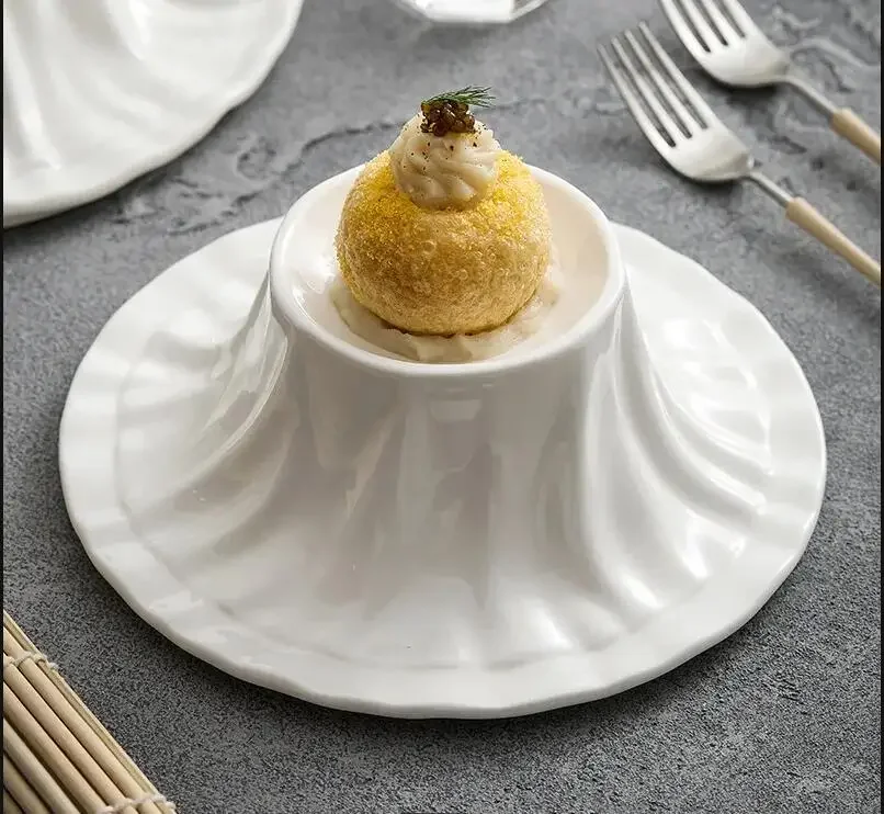 Отель-ресторан, специальная молекулярная кухня, кухонная посуда, керамическая десертная тарелка, стейк для завтрака, домашняя посуда
Отель-ресторан, специальная молекулярная кухня, кухонная посуда, керамическая десертная тарелка, стейк для завтрака, домашняя посуда