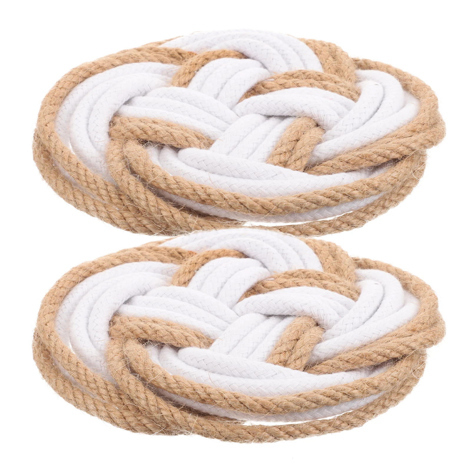 2 Pcs Cotton Rope Woven Coasters 12cm Non Slip Heat Insulation Mats for Dining Table Kitchen Decorative Mug Tea Cup Pad
2 Pcs Cotton Rope Woven Coasters 12cm Non Slip Heat Insulation Mats for Dining Table Kitchen Decorative Mug Tea Cup Pad
