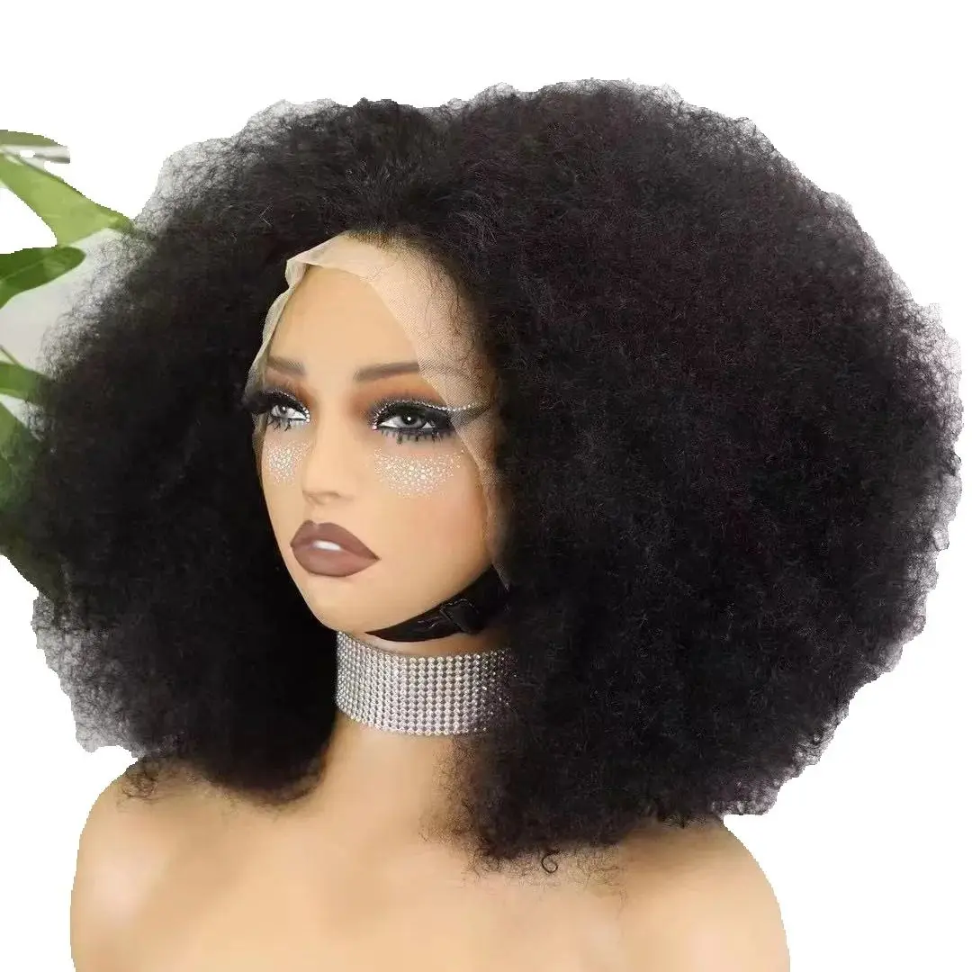 Malaika Jumbo Afro Fluffy Bob Wigs 350% Density Full Kinky Curly 13x4 Lace Frontal 100% Brazilian Human hair Wig for Black Women
Malaika Jumbo Afro Fluffy Bob Wigs 350% Density Full Kinky Curly 13x4 Lace Frontal 100% Brazilian Human hair Wig for Black Women