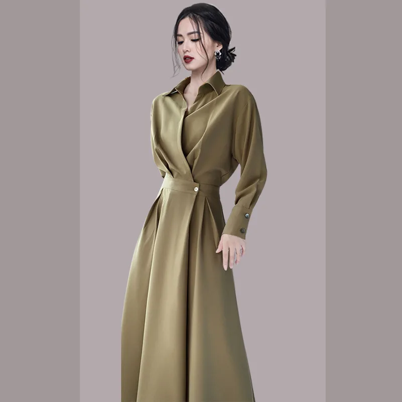 Design Sense French Minority Dress Women's Long Sleeve Autumn2025New Temperament Slimming Dress Chic Mid-Length Skirt
Design Sense French Minority Dress Women's Long Sleeve Autumn2025New Temperament Slimming Dress Chic Mid-Length Skirt