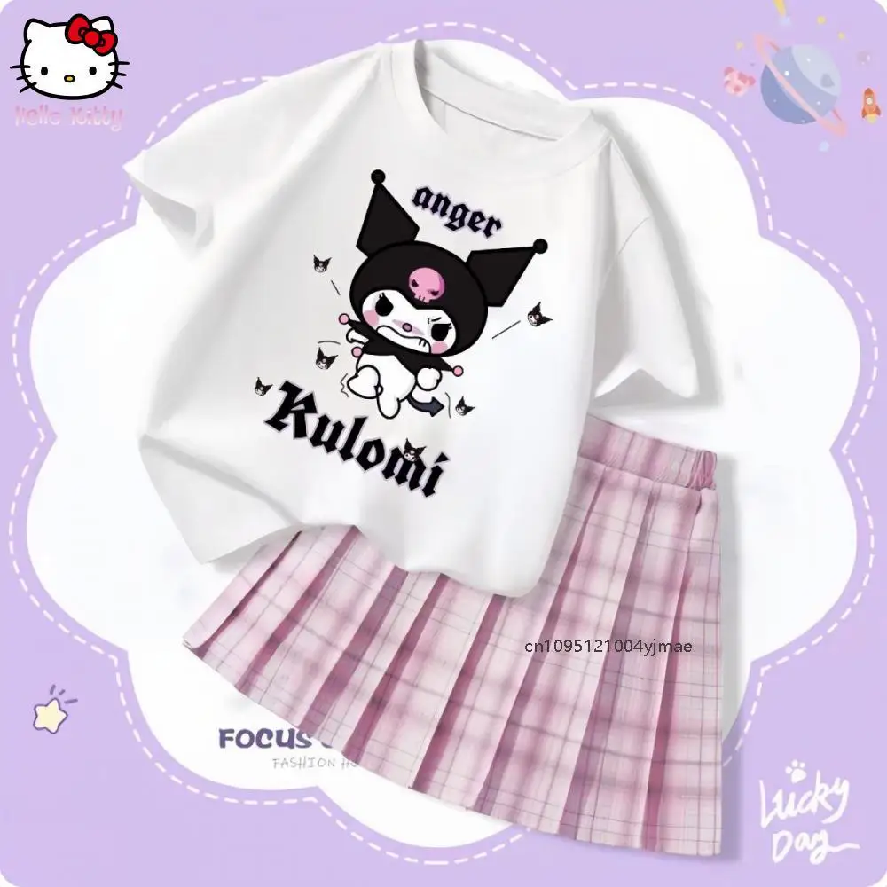 Sanrio Cinnamoroll Kuromi Jk комплект футболок My Melody Kid мультфильм милая летняя новая плиссированная юбка с короткими рукавами для девочек из двух предметов Kawaii
Sanrio Cinnamoroll Kuromi Jk комплект футболок My Melody Kid мультфильм милая летняя новая плиссированная юбка с короткими рукавами для девочек из двух предметов Kawaii