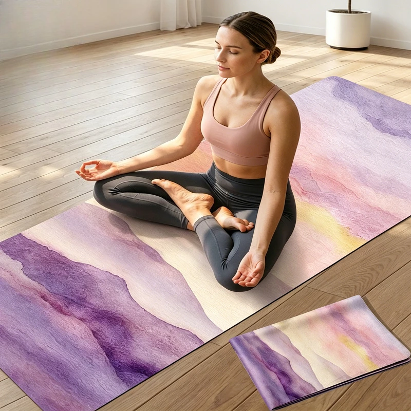 Rubber Gym Yoga Mats 178*61cm*1.5mm Foldable Pilates Mats Shock Absorption Suede Yoga Towel for Gym Sports Travel Exercises Mat
Rubber Gym Yoga Mats 178*61cm*1.5mm Foldable Pilates Mats Shock Absorption Suede Yoga Towel for Gym Sports Travel Exercises Mat