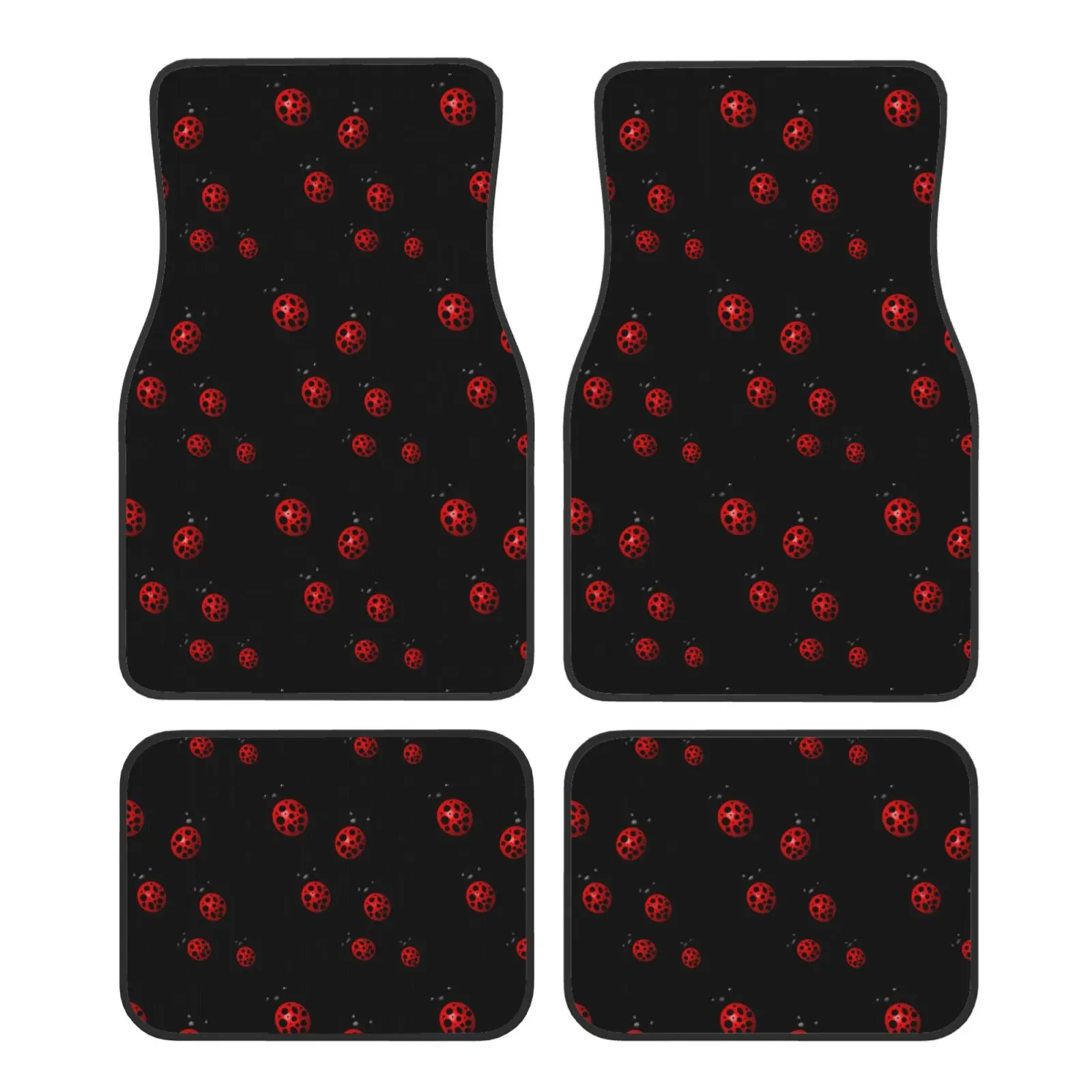 Art Ladybug Tracks Pattern Car Floor Mats of 4 Pieces Anti Slip Front Rear Foot Mats Universal Car Accessories for SUV Van Truck
Art Ladybug Tracks Pattern Car Floor Mats of 4 Pieces Anti Slip Front Rear Foot Mats Universal Car Accessories for SUV Van Truck