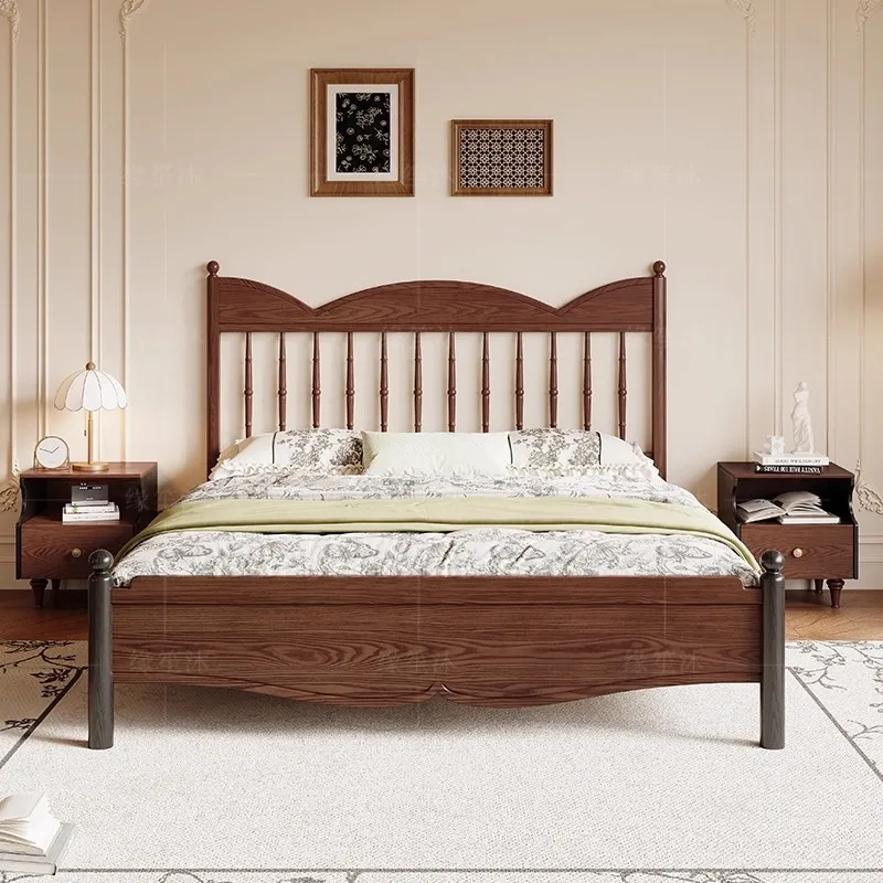 #Full Ash Wood French Retro Style Master Bedroom Bed 1.8m Queen Size Customizable Color Durable & Eco-Friendly
#Full Ash Wood French Retro Style Master Bedroom Bed 1.8m Queen Size Customizable Color Durable & Eco-Friendly