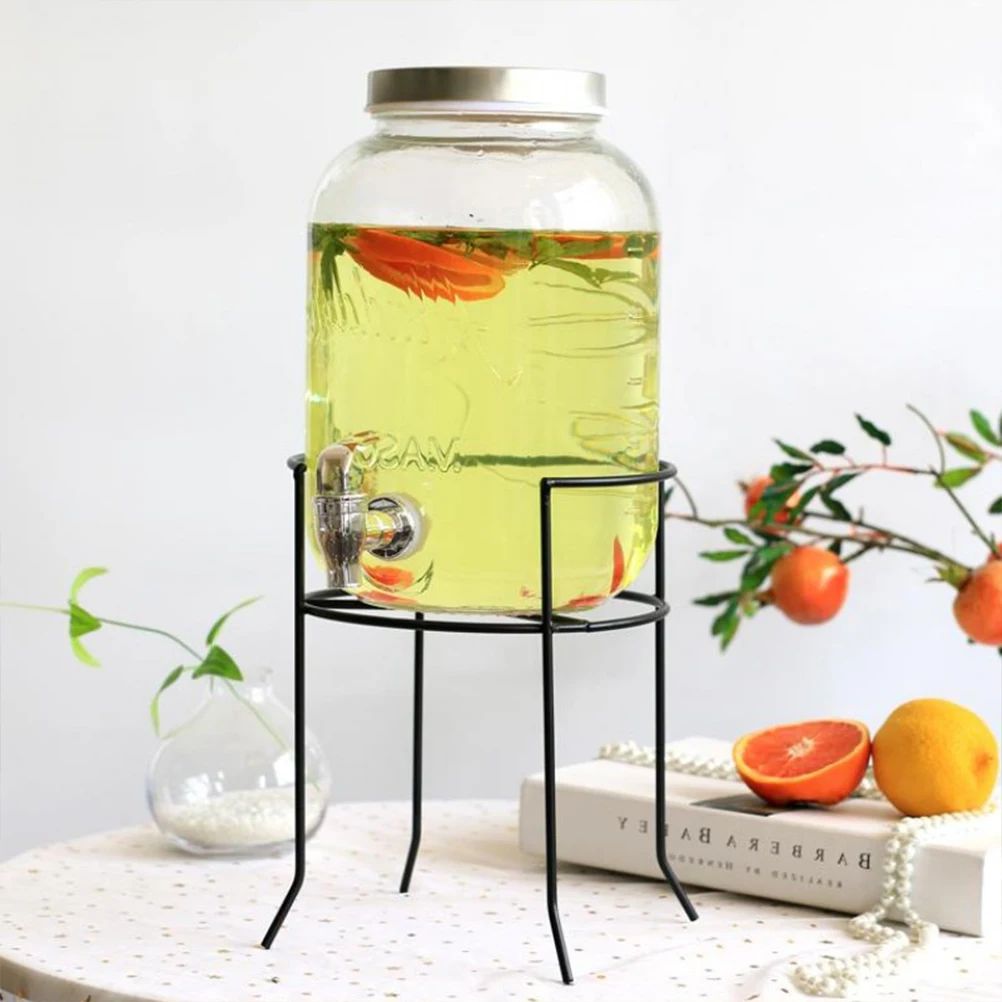 Round Vintage Single Beverage Drink Dispenser Metal Stand Black Iron Storage Rack Holder for Glasses Jar Beer Barrel (Suitable f
Round Vintage Single Beverage Drink Dispenser Metal Stand Black Iron Storage Rack Holder for Glasses Jar Beer Barrel (Suitable f
