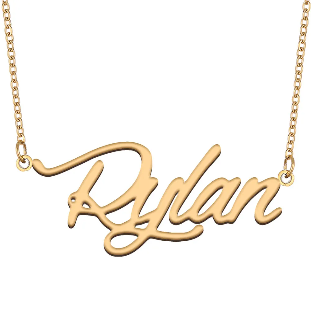 Rylan Name Necklace for Women Stainless Steel Jewelry Gold Color Nameplate Pendant Collares Para Mujer Letters Choker
Rylan Name Necklace for Women Stainless Steel Jewelry Gold Color Nameplate Pendant Collares Para Mujer Letters Choker