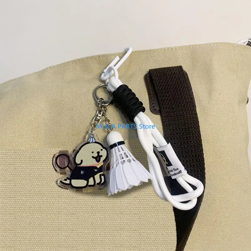 U1JF Backpack Small Keychain Badminton Pendant Acrylic Rings Bag Hanging Pendants Cartoon Dog Badminton Chain
U1JF Backpack Small Keychain Badminton Pendant Acrylic Rings Bag Hanging Pendants Cartoon Dog Badminton Chain