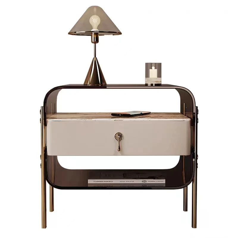 New Modern Bedroom Furniture Simple Bedside Table Drawer Storage Acrylic Bedside Table
New Modern Bedroom Furniture Simple Bedside Table Drawer Storage Acrylic Bedside Table