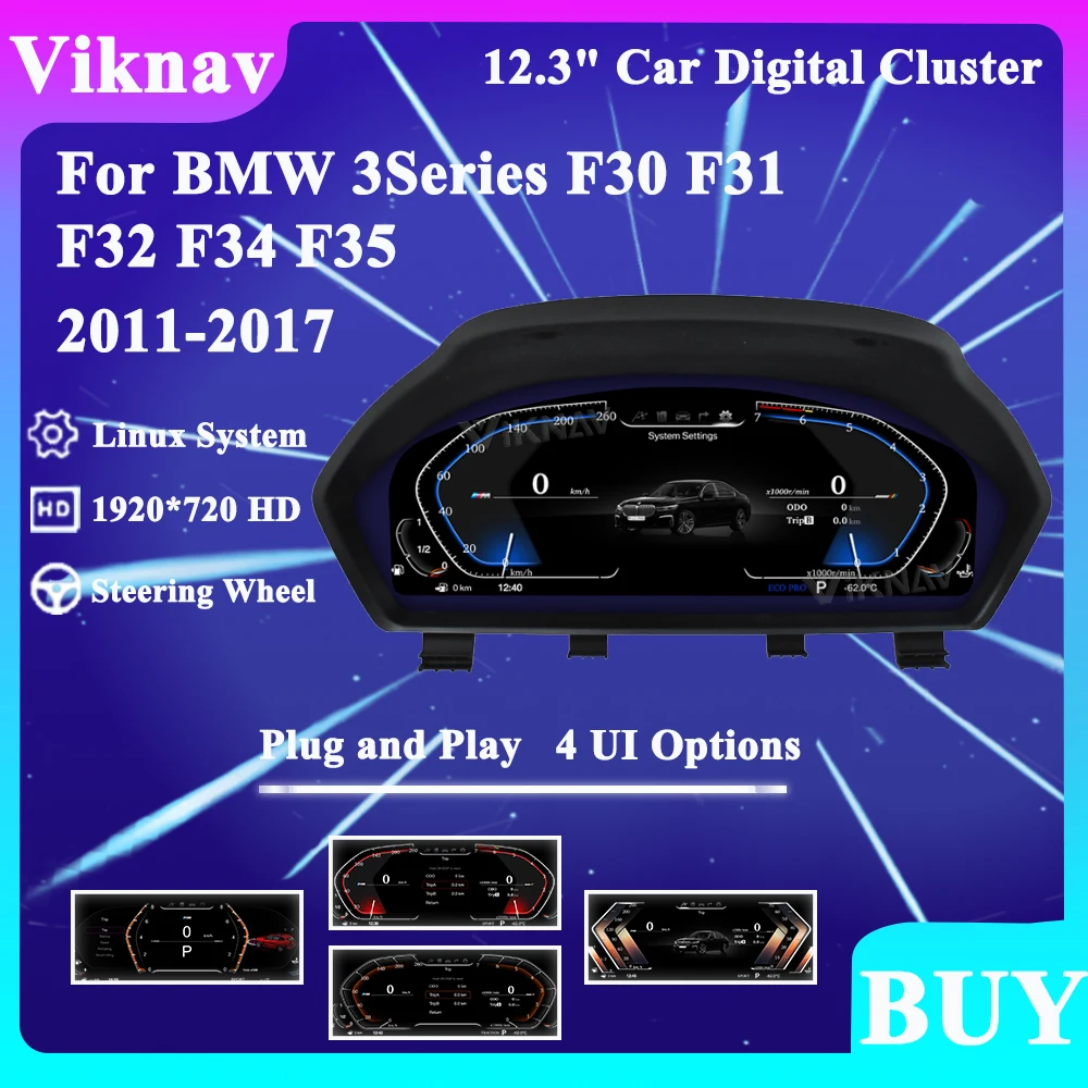 For BMW 3Series F30 F31 F32 F34 F35 2011-2017 Upgrade Car Digital Cluster Instrument HD LCD Display Speedometer Panel Dashboard
For BMW 3Series F30 F31 F32 F34 F35 2011-2017 Upgrade Car Digital Cluster Instrument HD LCD Display Speedometer Panel Dashboard