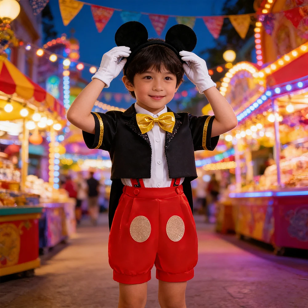 Children's Formal Perform Suit Carnival Party Dress Up Toddler Cartoon Mouse Cosplay Costumes Baby Boy Clothes Birthday Outfits
Children's Formal Perform Suit Carnival Party Dress Up Toddler Cartoon Mouse Cosplay Costumes Baby Boy Clothes Birthday Outfits