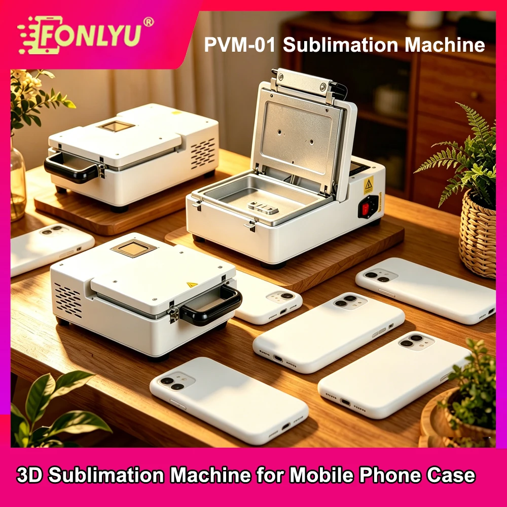 FONLYU 3D Sublimation Heat Press Machine for Phone Case DIY Custom Printing, PVM-01 Mini Vacuum Heat Transfer Printer for Mobile
FONLYU 3D Sublimation Heat Press Machine for Phone Case DIY Custom Printing, PVM-01 Mini Vacuum Heat Transfer Printer for Mobile