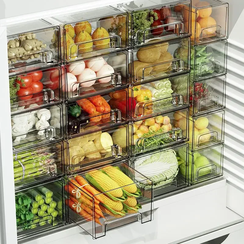 Refrigerator Storage Box Kitchen Food Drawer Storage Food Grade Food Freezing Special Finishing Box Drawer Type
Refrigerator Storage Box Kitchen Food Drawer Storage Food Grade Food Freezing Special Finishing Box Drawer Type