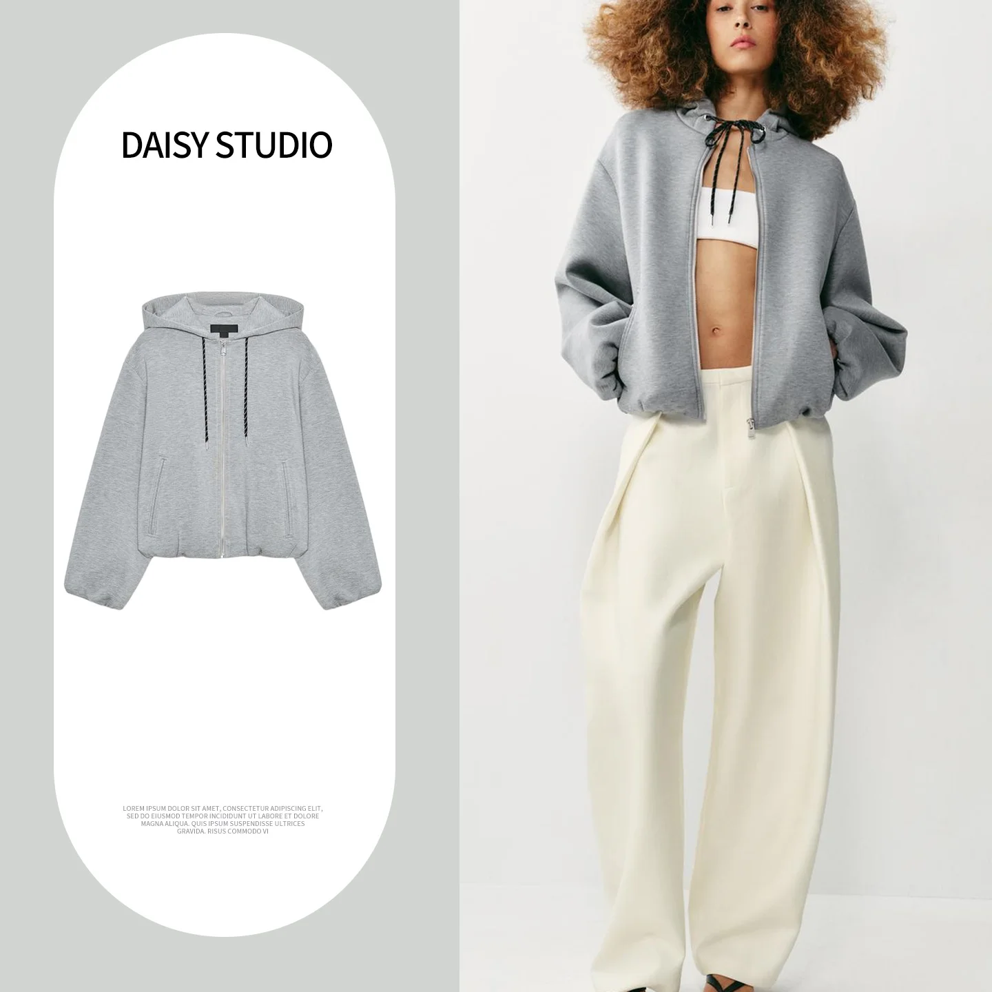 Spring Summer New Women's Double Pocket Trim Puffy Layered Hooded Pilot Jacket Sweatshirt 3046040 Loose Fit Polyester
Spring Summer New Women's Double Pocket Trim Puffy Layered Hooded Pilot Jacket Sweatshirt 3046040 Loose Fit Polyester