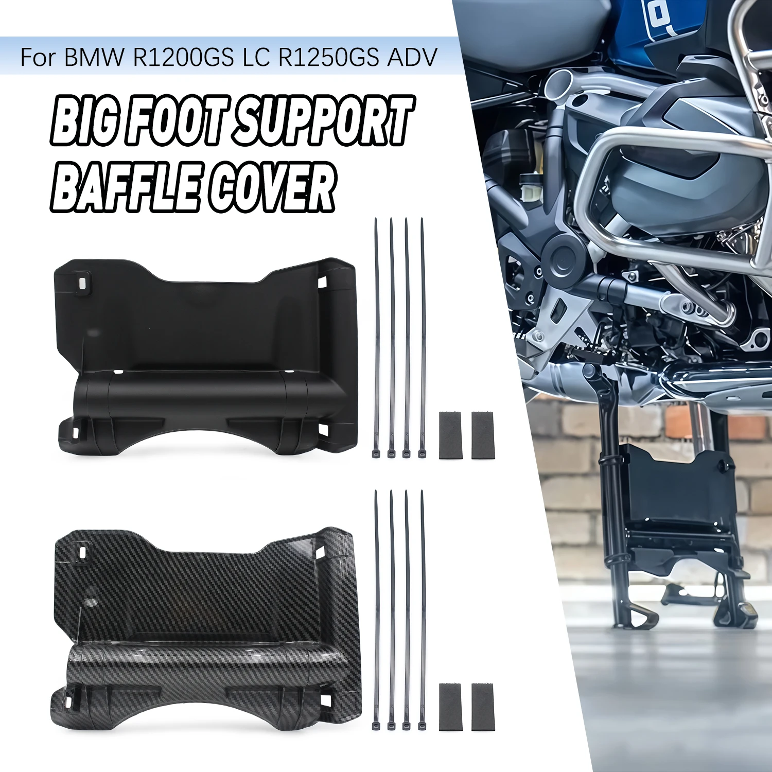 Motorcycle Large Footrest Baffle Cover Center Stand Plate Replacement For BMW R1250GS R1250 GS Adventure R1200 GS LC Adv R 1200