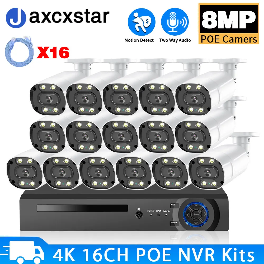4K 8MP 16CH NVR Surveillance Kit Color Night Vision Dome Camera Security System Set Indoor CCTV IP Video Surveillance Camera
4K 8MP 16CH NVR Surveillance Kit Color Night Vision Dome Camera Security System Set Indoor CCTV IP Video Surveillance Camera