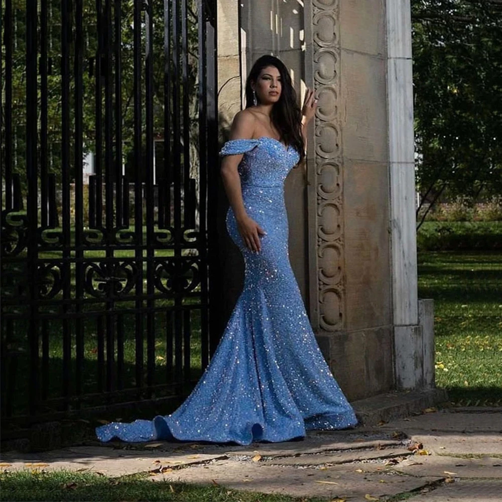 Shine Velvet Sequin Prom Dress Off Shoulder For Woman 2024 Sexy Mermaid Formal Party Gown Evening Sweetheart Neck Custom Vestido
Shine Velvet Sequin Prom Dress Off Shoulder For Woman 2024 Sexy Mermaid Formal Party Gown Evening Sweetheart Neck Custom Vestido