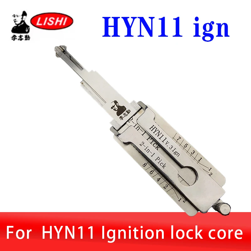 Original HYN11 Ign LISHI 2in1 Ignition Lock Core Decoder Car Door Open Lock Pick Tool for Locksmiths
Original HYN11 Ign LISHI 2in1 Ignition Lock Core Decoder Car Door Open Lock Pick Tool for Locksmiths