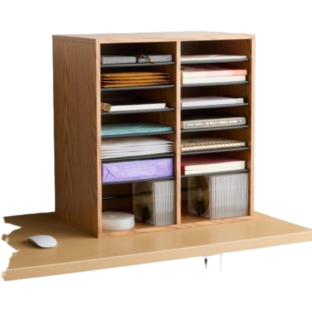 Safco Wood Adjustable Literature Organizer, 16 Compartment with Adjustable Shelves, CDs Storage, and Durable Laminate Finish, fo
Safco Wood Adjustable Literature Organizer, 16 Compartment with Adjustable Shelves, CDs Storage, and Durable Laminate Finish, fo