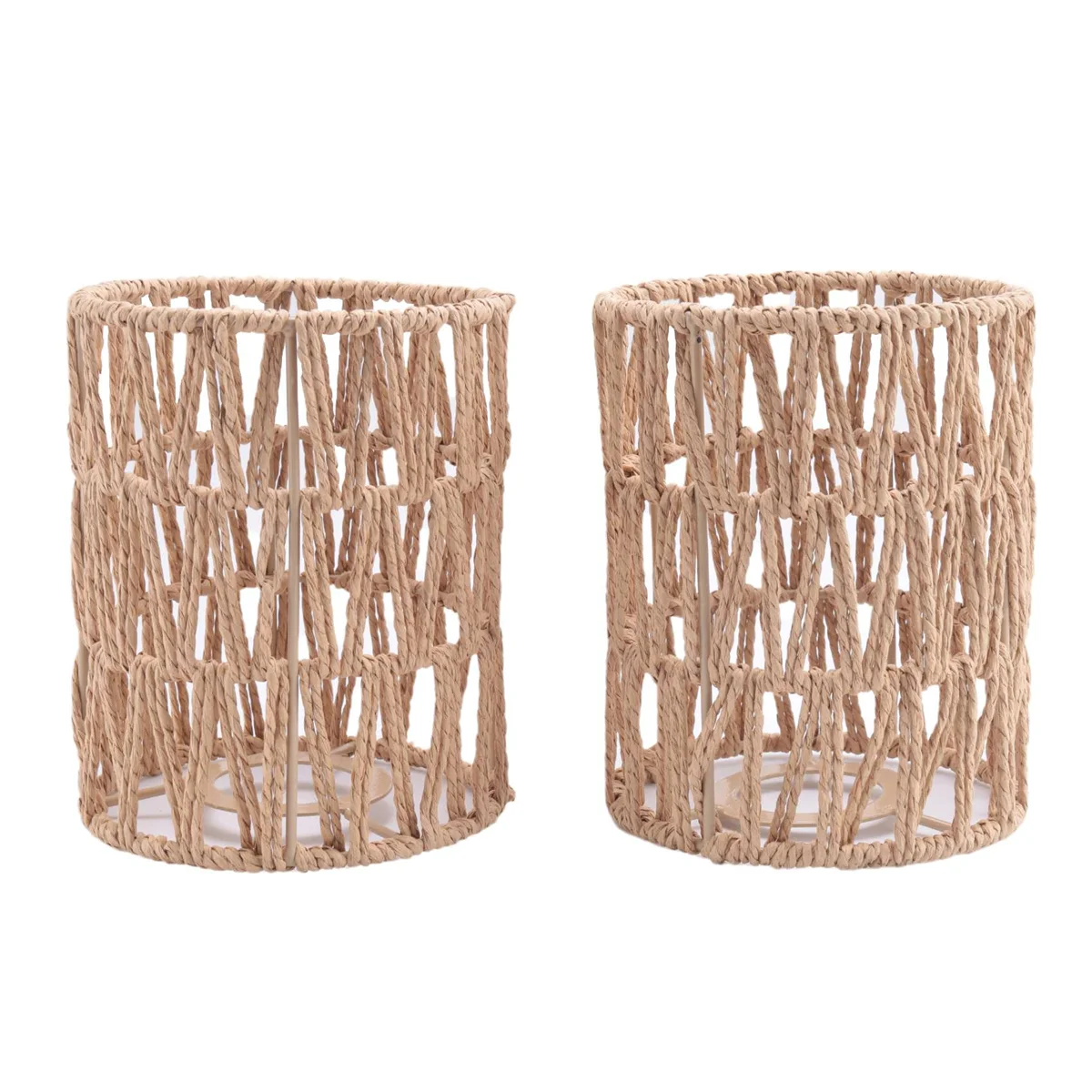 A06T-2Pack Rattan Lamp Shade,5.9 X 5 Inch Handwoven Lamp Shades Replacement for Floor Lamps, Pendant
A06T-2Pack Rattan Lamp Shade,5.9 X 5 Inch Handwoven Lamp Shades Replacement for Floor Lamps, Pendant