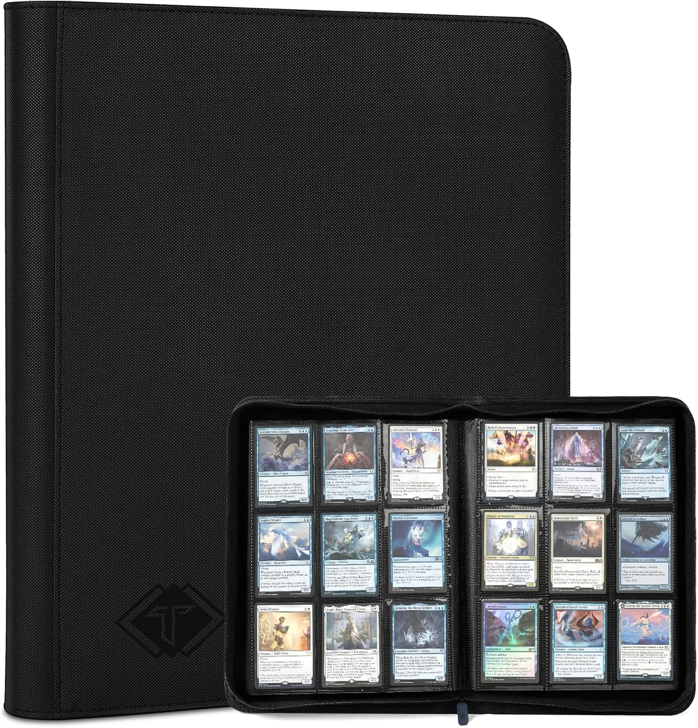 432-Pocket Zip Card Binder with Side Loading Pages for TCG Sports Cards, Black
432-Pocket Zip Card Binder with Side Loading Pages for TCG Sports Cards, Black