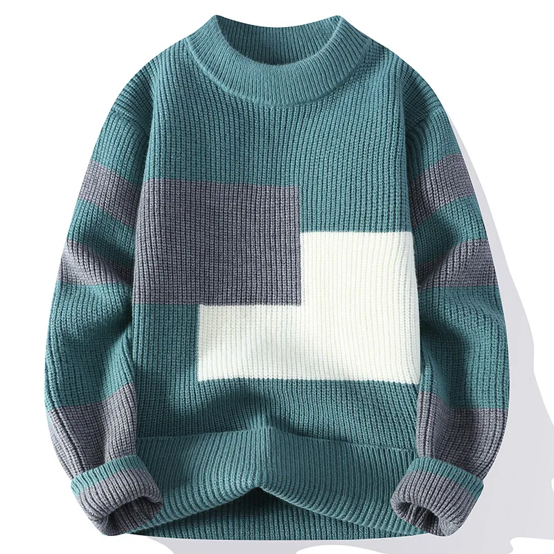 2024 Autumn Winter Men's Knitted Sweater High Quality Men Warm Woolen Sweaters Casual patchwork style wool pullovers male
2024 Autumn Winter Men's Knitted Sweater High Quality Men Warm Woolen Sweaters Casual patchwork style wool pullovers male