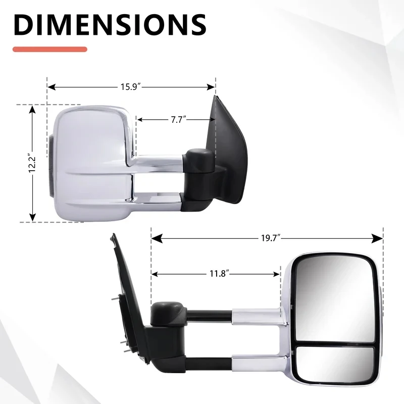 High Quality Fully Powered Side Traction Mirror Fits D40 550 2004-2015
High Quality Fully Powered Side Traction Mirror Fits D40 550 2004-2015