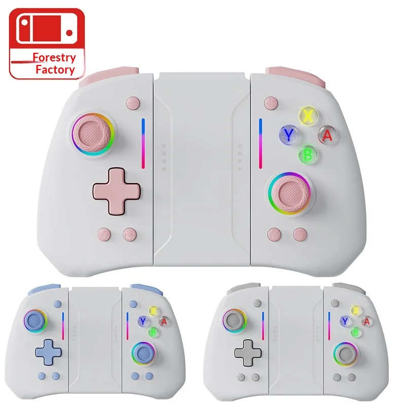Двойной контроллер с датчиками Холла и RGB-подсветкой, сменные стики для игровых консолей Switch OLED Lite
Двойной контроллер с датчиками Холла и RGB-подсветкой, сменные стики для игровых консолей Switch OLED Lite