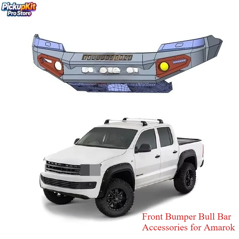 New Condition Front Bumper Bull Bar Accessories for Amarok 4x4 Pickup Compatible with 2016-2021 Models
New Condition Front Bumper Bull Bar Accessories for Amarok 4x4 Pickup Compatible with 2016-2021 Models