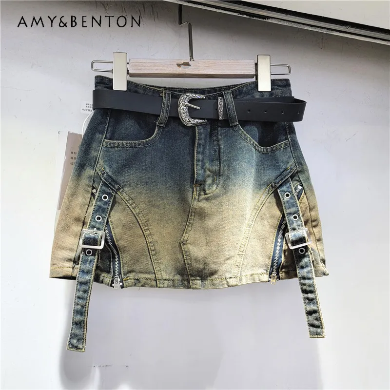 2026 New Y2k Irregular Gradient Denim Skirt Women's High Waist A-line Bodycon Mini Skirts With Unique Design Cool Clothes Ladies
2026 New Y2k Irregular Gradient Denim Skirt Women's High Waist A-line Bodycon Mini Skirts With Unique Design Cool Clothes Ladies
