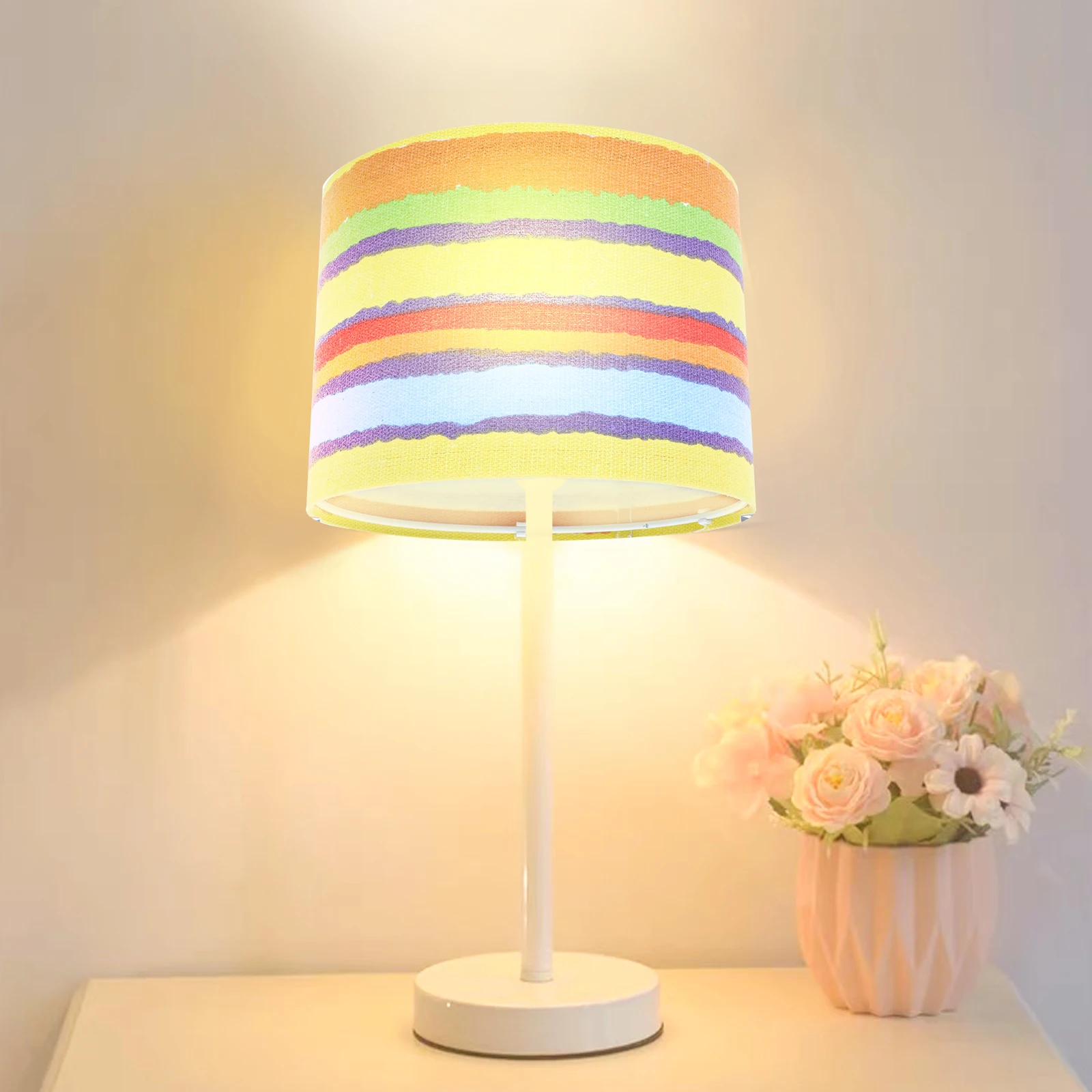 Cloth Lampshade Rainbow Color Decorative Shade For Bedroom Ceiling Wall Lamp Dust Protection Soft Light Eye Care Easy Install
Cloth Lampshade Rainbow Color Decorative Shade For Bedroom Ceiling Wall Lamp Dust Protection Soft Light Eye Care Easy Install