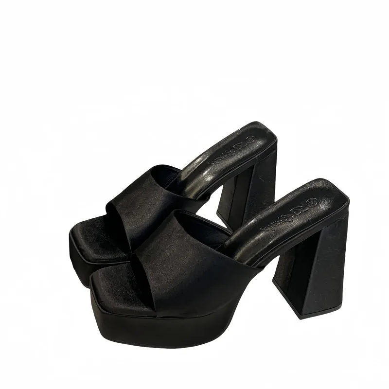11CM Platform Block Heel Sandals for Women Open Toe Slip-On Mule Slides Chunky High Heel Summer Dress Party Shoes
11CM Platform Block Heel Sandals for Women Open Toe Slip-On Mule Slides Chunky High Heel Summer Dress Party Shoes