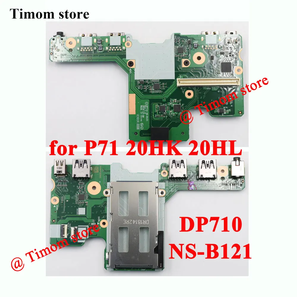 I/O Board Audio USB Board Card Express for Lenovo Thinkpad P71 20HK 20HL Laptop 100% Original New DP710 NS-B121 01HY721
I/O Board Audio USB Board Card Express for Lenovo Thinkpad P71 20HK 20HL Laptop 100% Original New DP710 NS-B121 01HY721