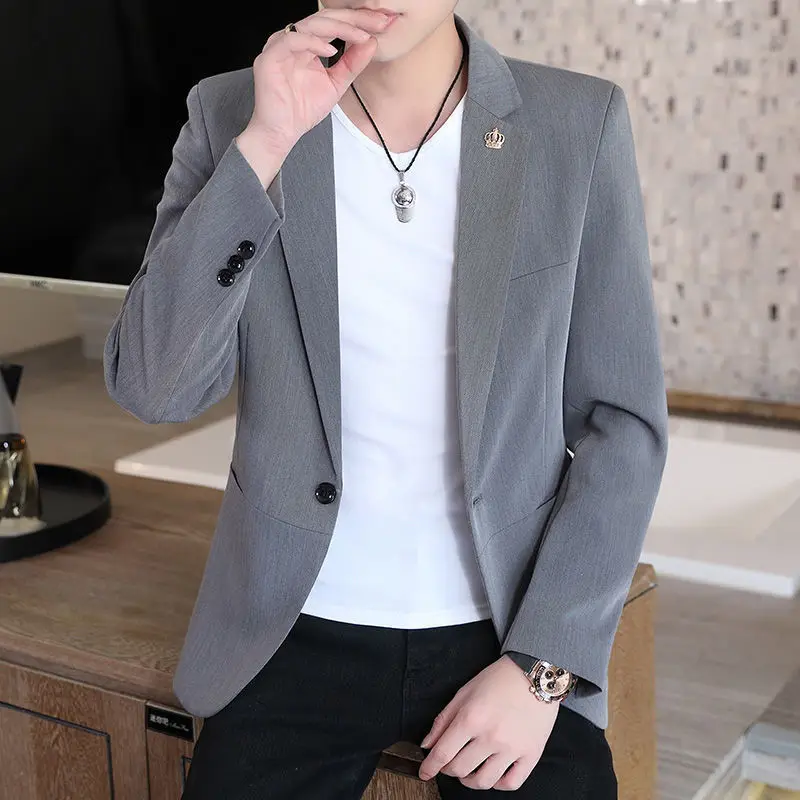 Suit Men's Top Korean Style Internet Trendy Youth Jacket Business Casual Best Man Xiaoxi
Suit Men's Top Korean Style Internet Trendy Youth Jacket Business Casual Best Man Xiaoxi