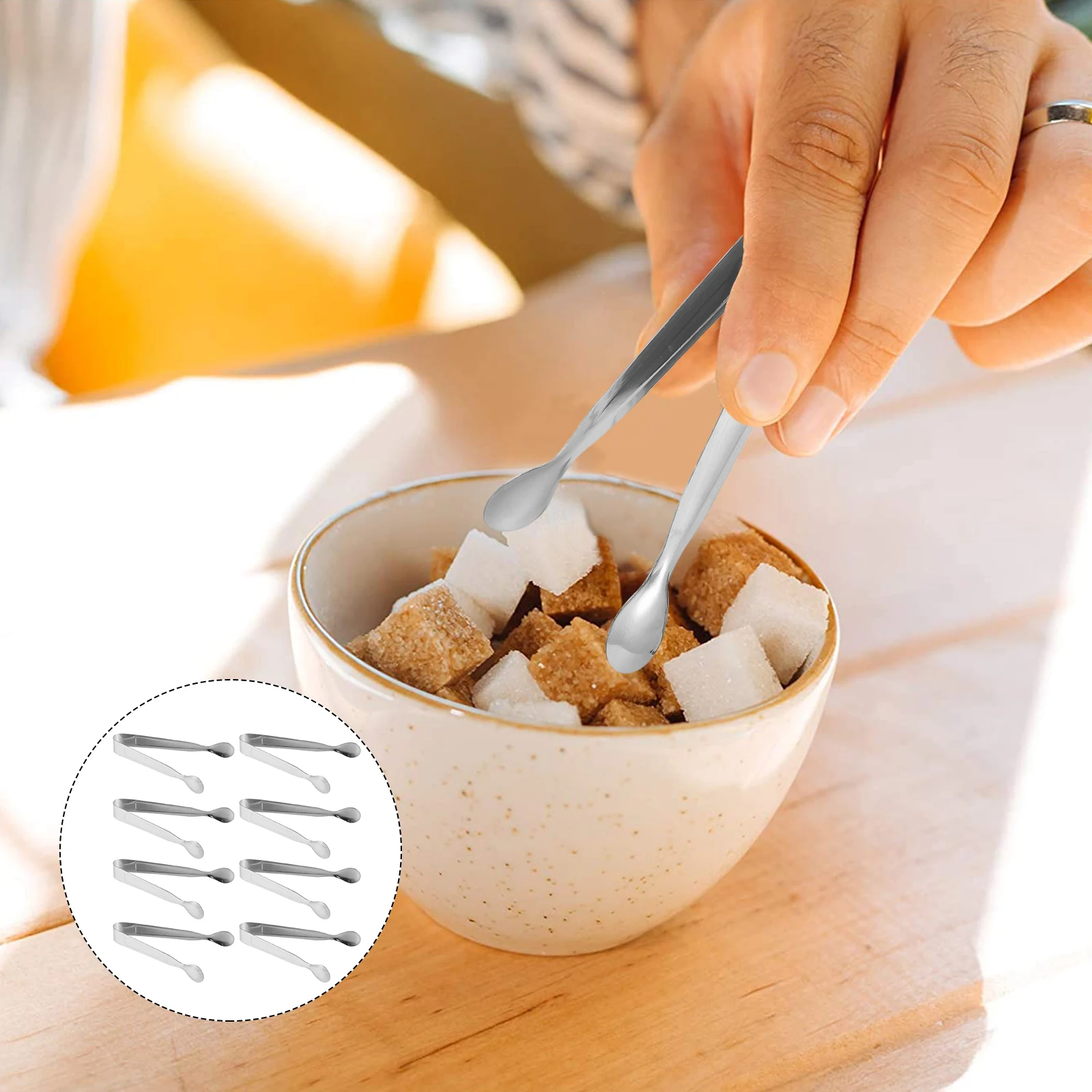 8pcs Stainless Heavy Duty For Kitchen Ice Tongs Bar Buffet Ice Cube Sugar Serving Stainless Steel Sugar Tongs Tools Cooking Tong
8pcs Stainless Heavy Duty For Kitchen Ice Tongs Bar Buffet Ice Cube Sugar Serving Stainless Steel Sugar Tongs Tools Cooking Tong