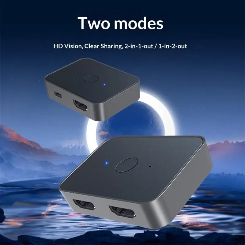 Plugs and Play HDMI2.1 Bidirectional Switching for High Definition 8K Video and Sound Output
Plugs and Play HDMI2.1 Bidirectional Switching for High Definition 8K Video and Sound Output